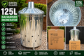 Green Guard 125L galvanised garden incinerator with locking lid