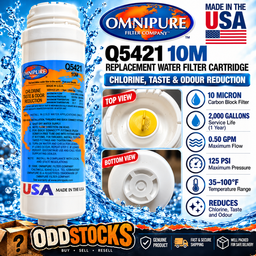 Omnipure Q5421 10 micron carbon block water filter cartridge