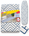 W5 universal ironing board cover blue geometric pattern